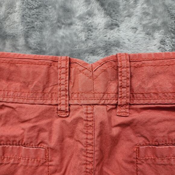 Dockers Pants Womens 12 Orange Mid Rise Curvy Capri Zip Hem Drawstring Outdoors - Picture 3 of 11